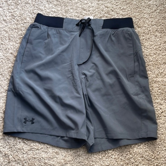 Under Armour Other - NWOT Under Armour Gray/Black Standard Comfort Swim Trunks